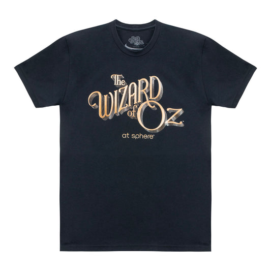 The Wizard of Oz at Sphere Logo Black Tee - Front View