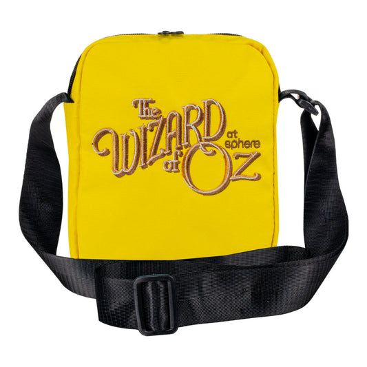 The Wizard of Oz at Sphere Embroidered Crossbody Yellow Bag - Front View