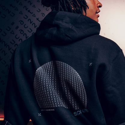 Sphere Graphix Hoodie - Black - Back View On Model