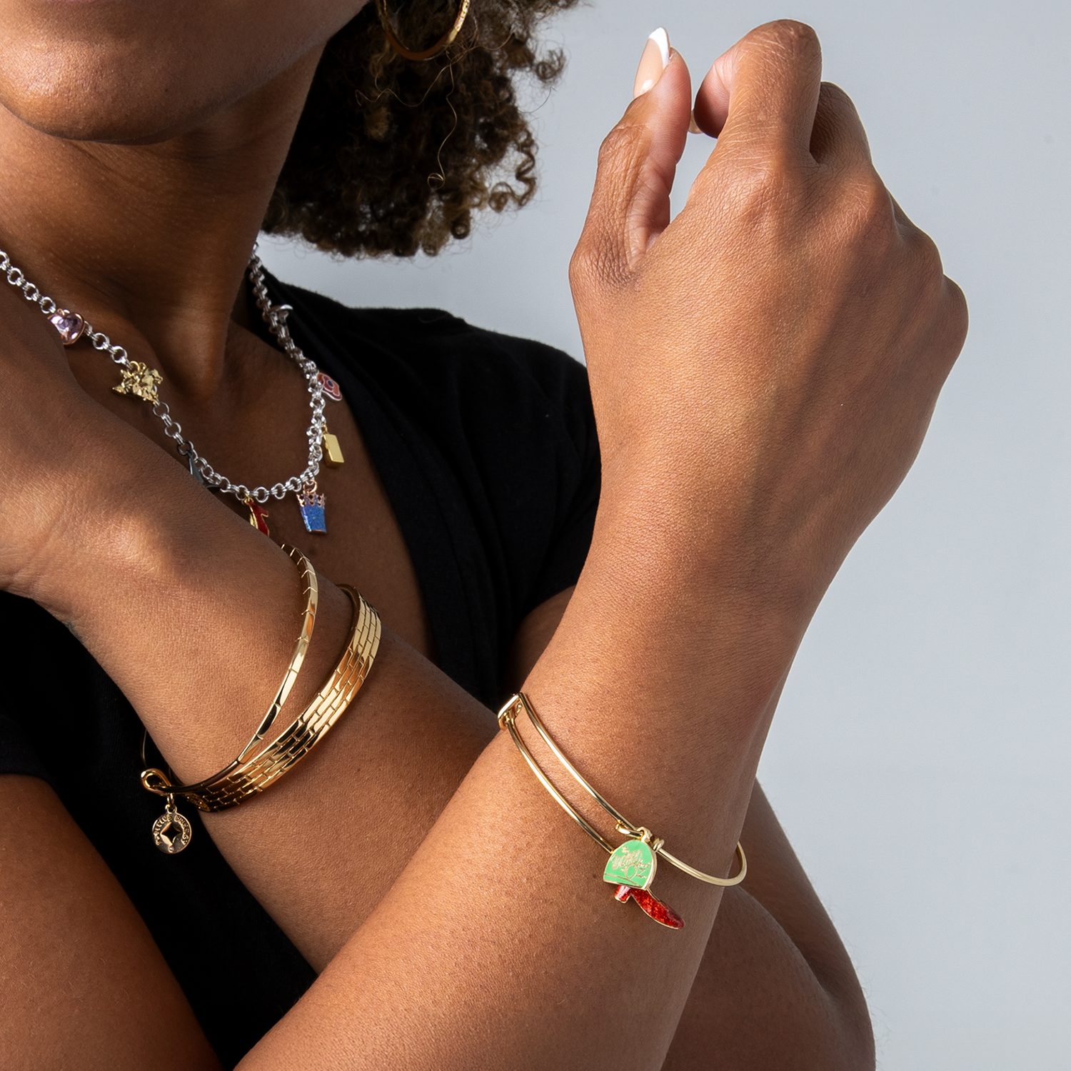 The Wizard of Oz at Sphere X Alex & Ani Yellow Brick Road™ Cuff - Bracelet On Model 2