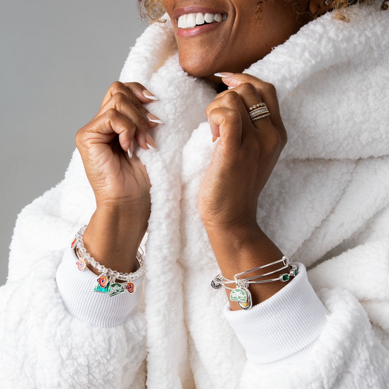 The Wizard of Oz at  Sphere X Alex & Ani No Place Like Home Charm Bracelet - Wrist View 2