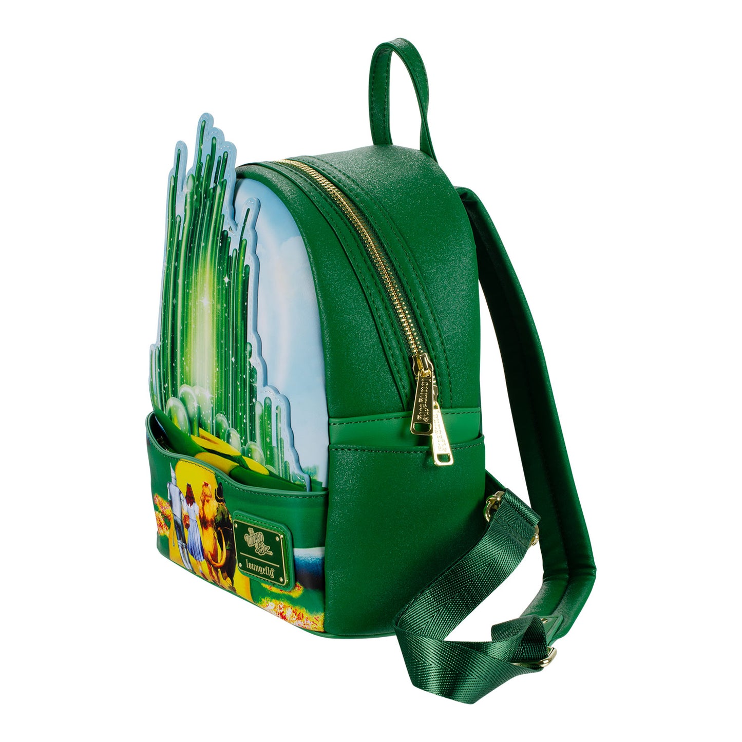 The Wizard of Oz at Sphere Loungefly Backpack In Green - Side View