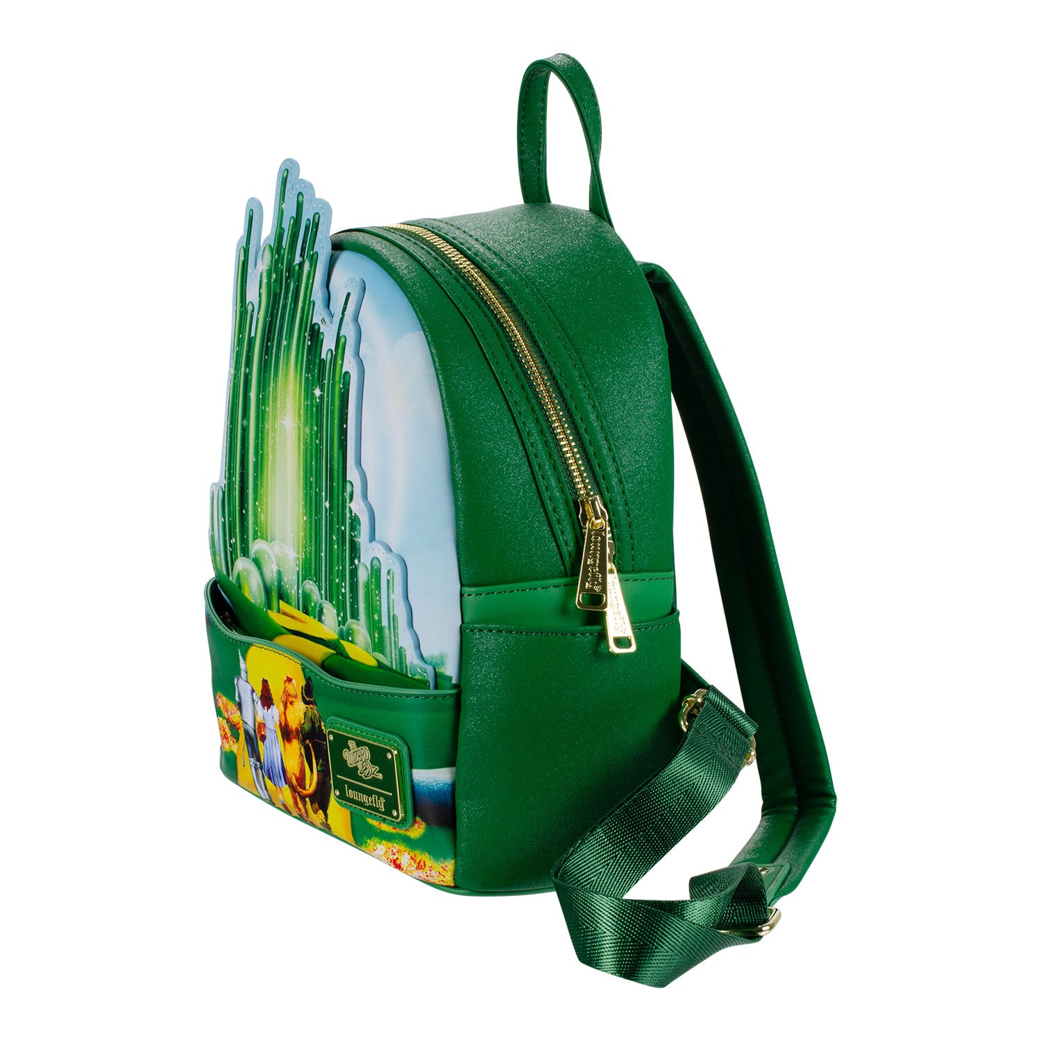 The Wizard of Oz at Sphere Loungefly Backpack In Green - Side View