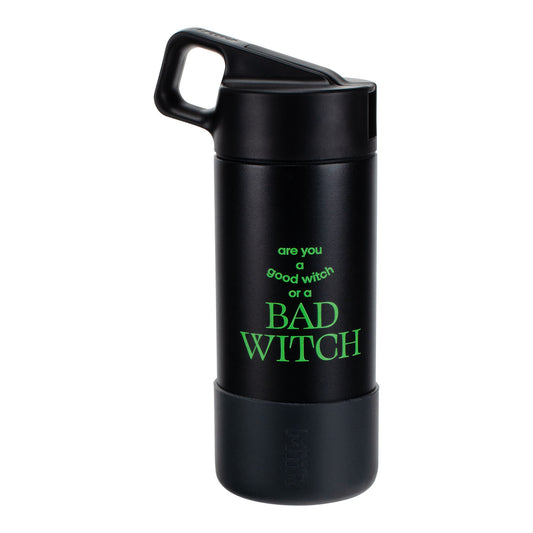 The Wizard of Oz at Sphere MiiR Bad Witch Kids Water Bottle In Black - Front View