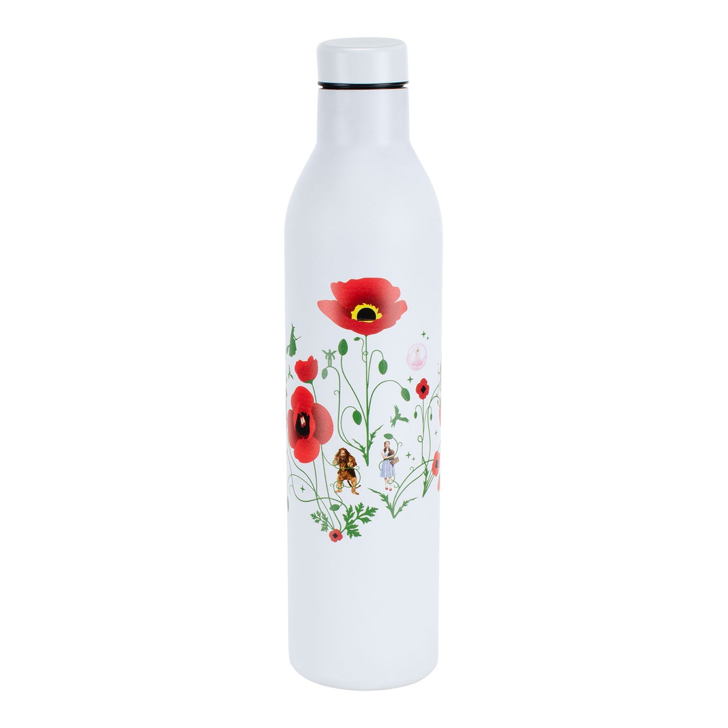 The Wizard of Oz at Sphere MiiR Botanical Poppies Water Bottle White - Side View