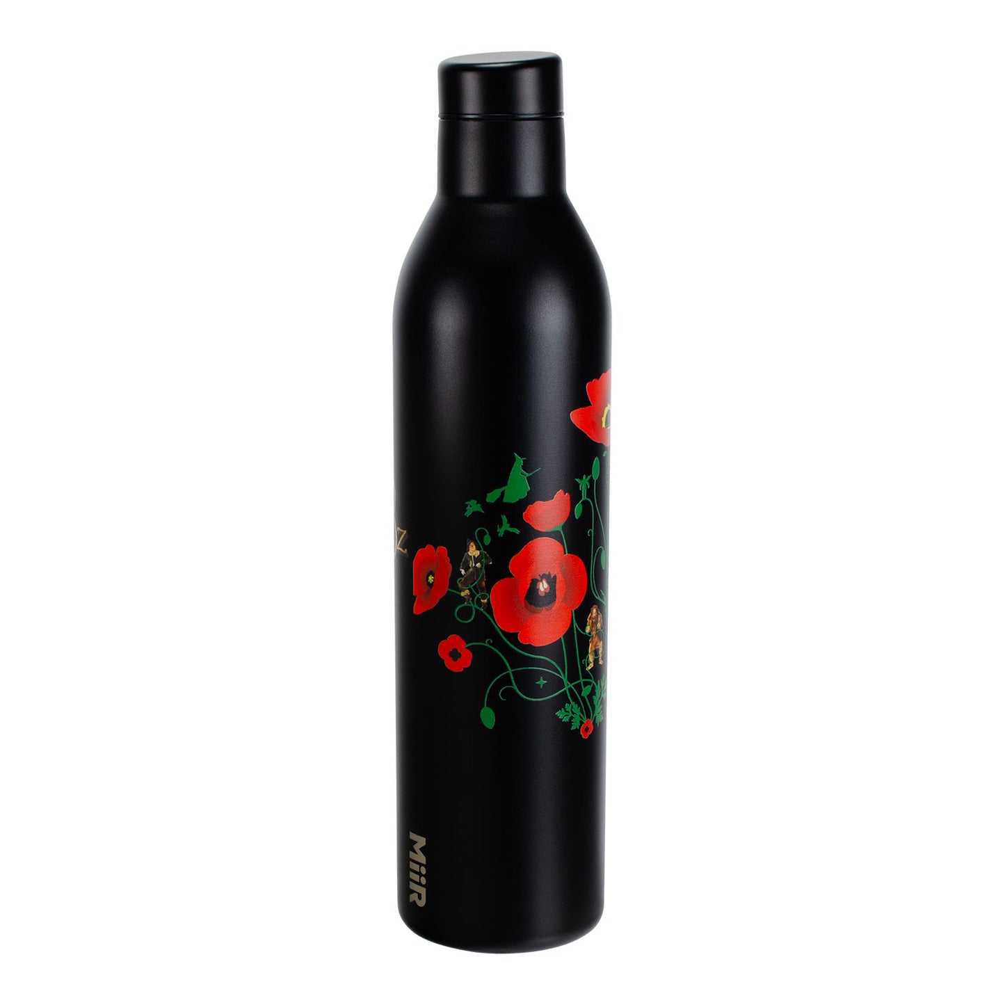 The Wizard of Oz at Sphere MiiR Botanical Poppies Water Bottle Black - Side View