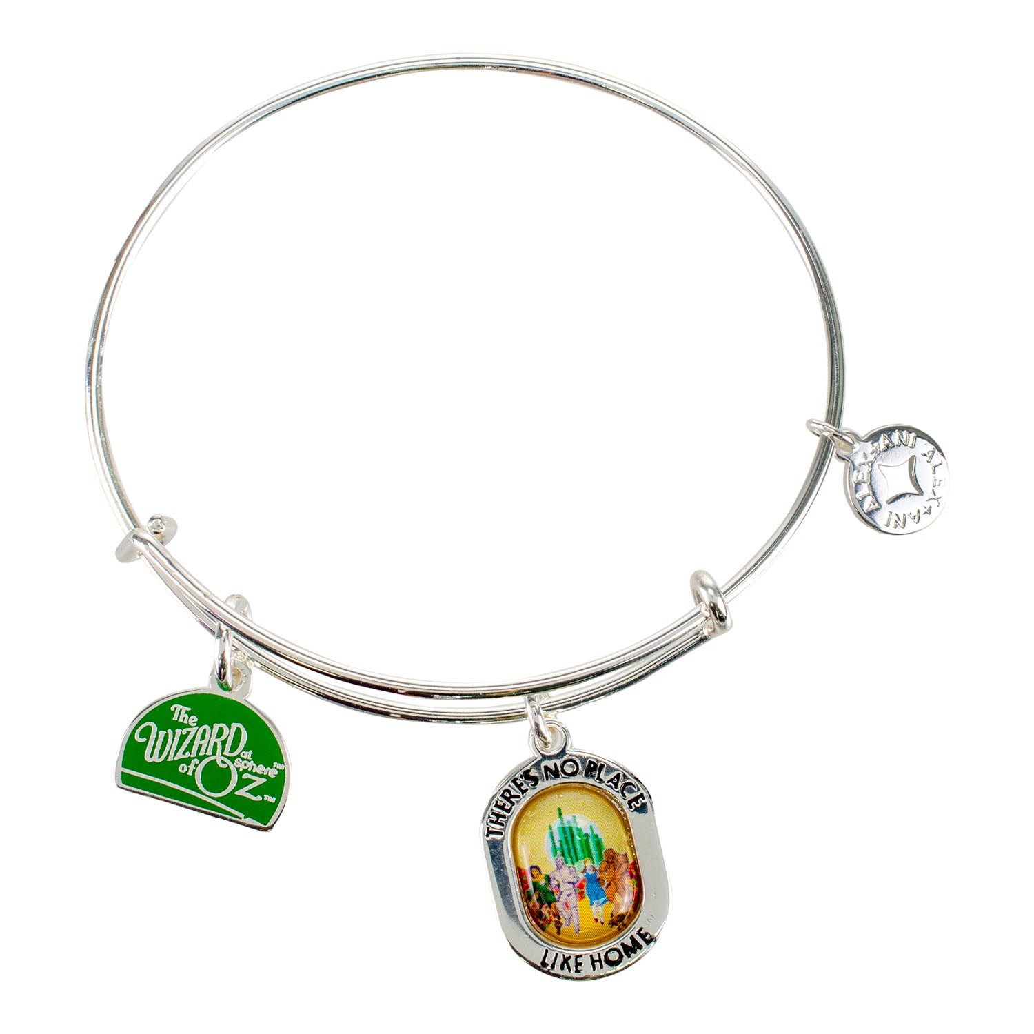 The Wizard of Oz at  Sphere X Alex & Ani No Place Like Home Charm Bracelet In Silver - Front View