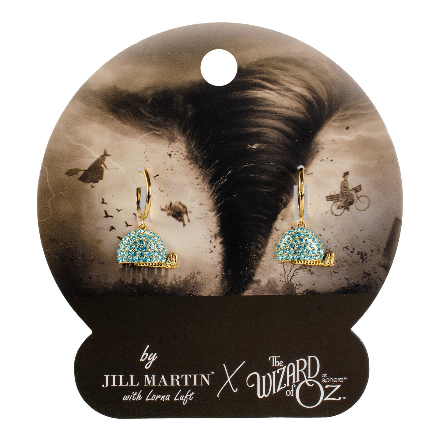 The Wizard of Oz at Sphere x Jill Martin Blue Crystal Earrings