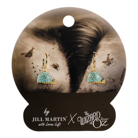 The Wizard of Oz at Sphere x Jill Martin Blue Crystal Earrings
