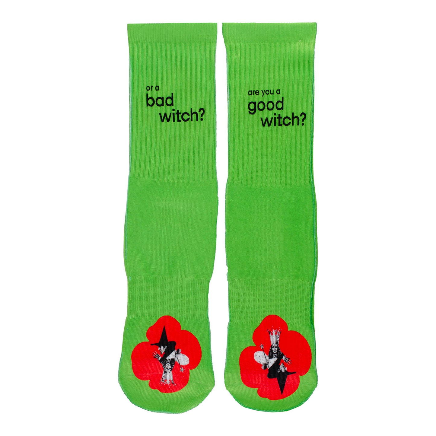 The Wizard of Oz At Sphere Glinda the Good Witch™ Socks In Green - Flat Front View