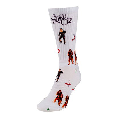The Wizard of Oz At Sphere Character Socks In White - Front View
