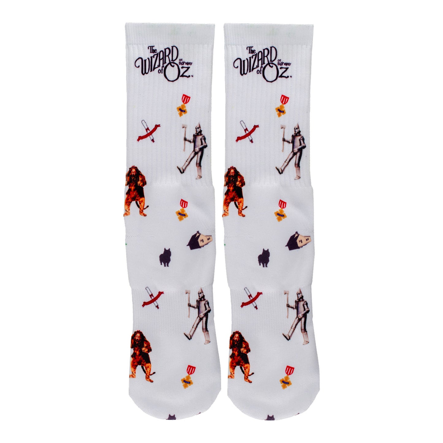 The Wizard of Oz At Sphere Character Socks In White - Flat Front View