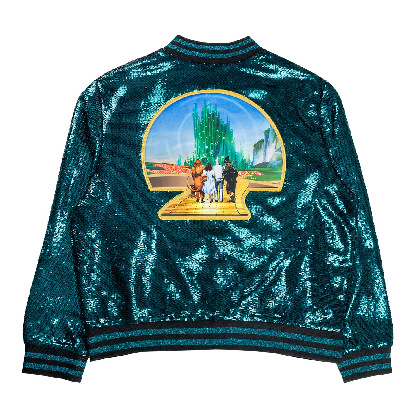 The Wizard of Oz at Sphere Emerald Sequin Bomber Jacket