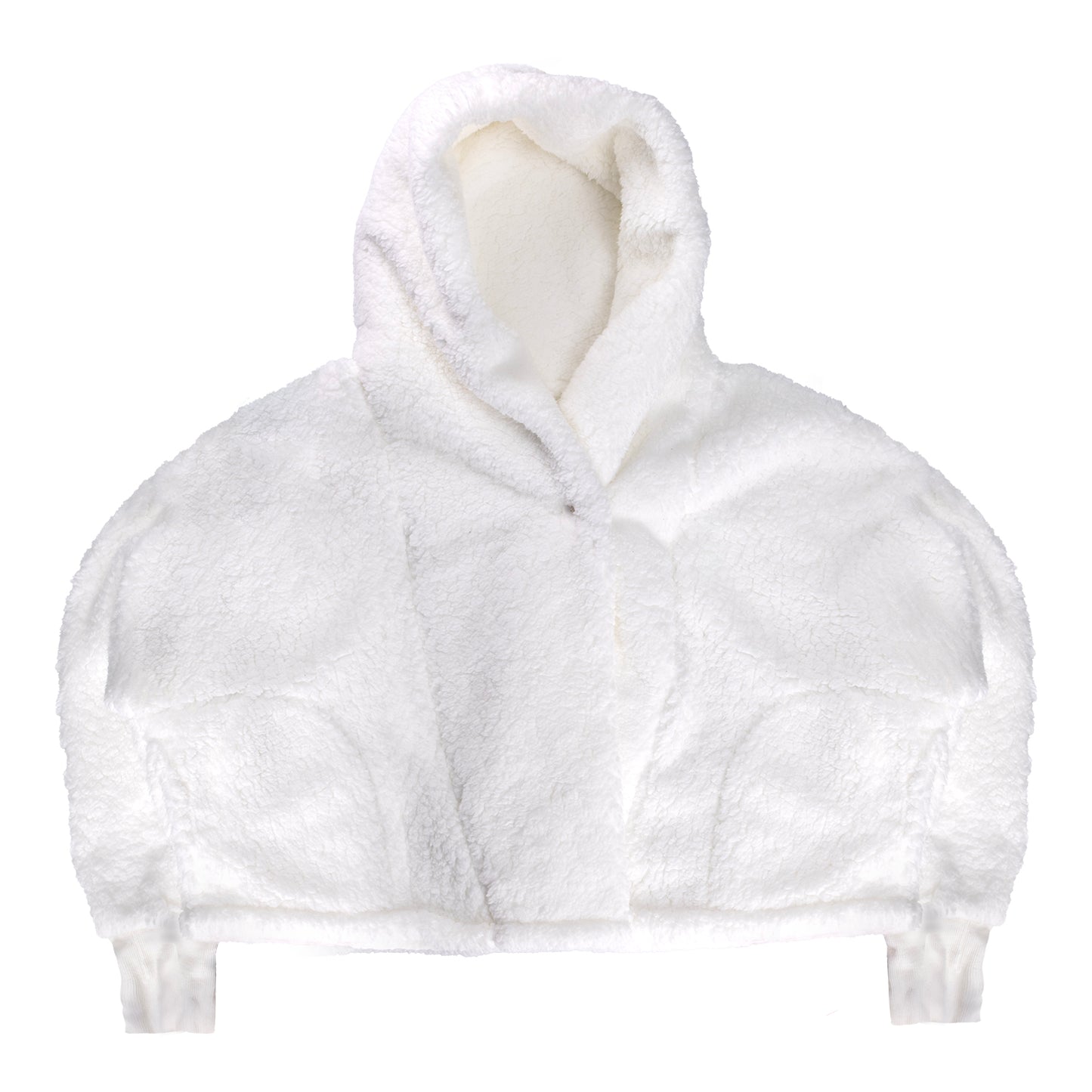 The Wizard of Oz at Sphere x Jill Martin Cropped Sherpa Hoodie-White