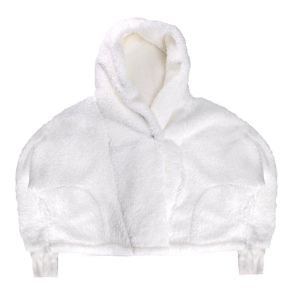 The Wizard of Oz at Sphere x Jill Martin Cropped Sherpa Hoodie-White