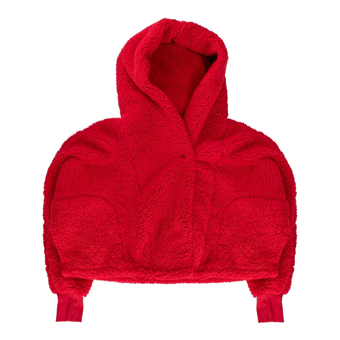 The Wizard of Oz at Sphere x Jill Martin Sphere Sequin Slippers Cropped Sherpa Hoodie- Red