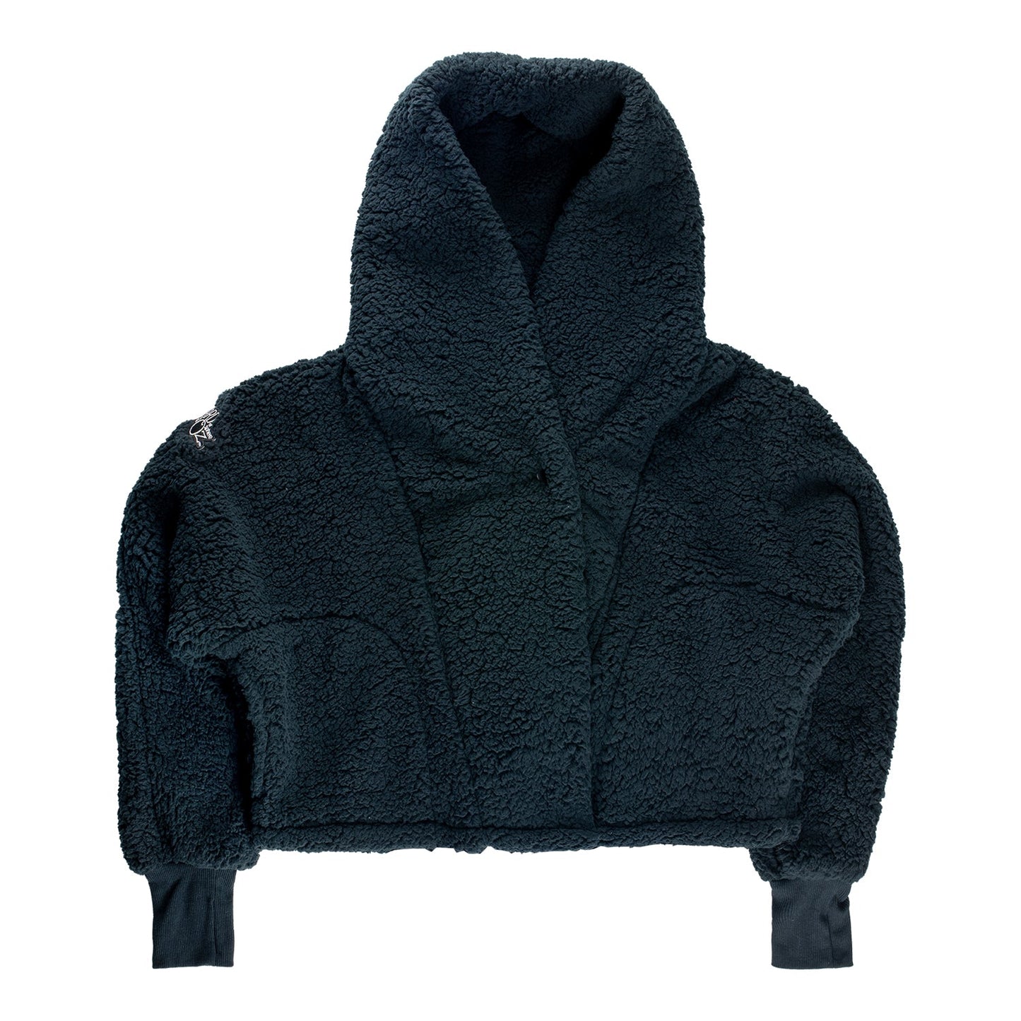 The Wizard of Oz at Sphere x Jill Martin Legs Cropped Sherpa Hoodie, Black