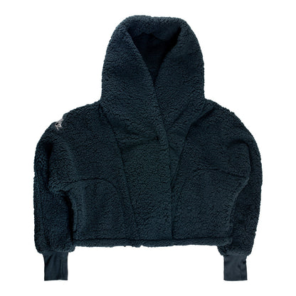 The Wizard of Oz at Sphere x Jill Martin Legs Cropped Sherpa Hoodie, Black