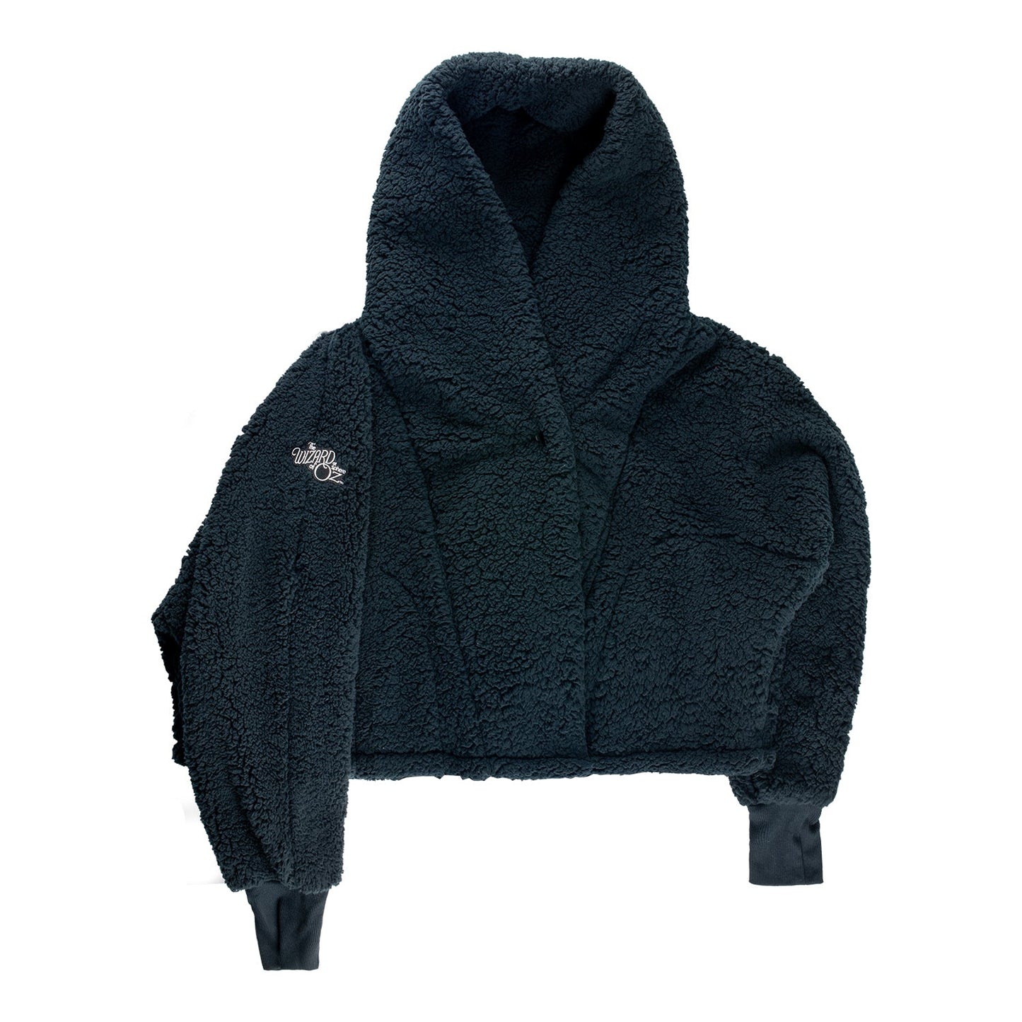 The Wizard of Oz at Sphere x Jill Martin Legs Cropped Sherpa Hoodie, Black