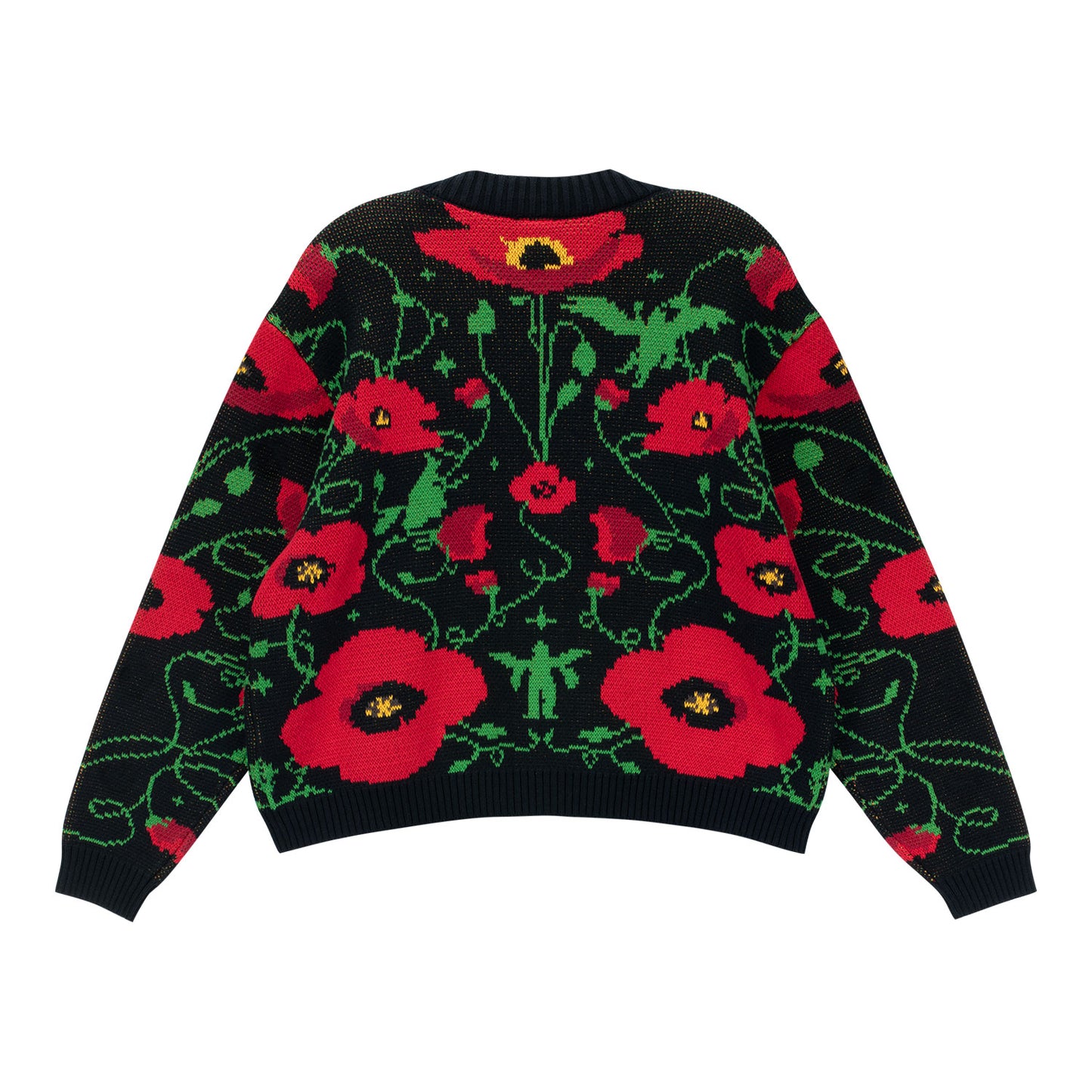 The Wizard of Oz at Sphere Poppies Cardigan In Black - Back View