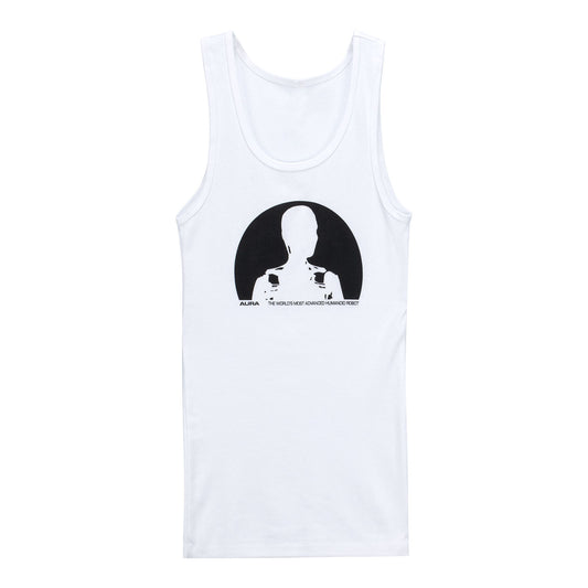 Women's Sphere Aura Spotlight Tank X In White - Front View