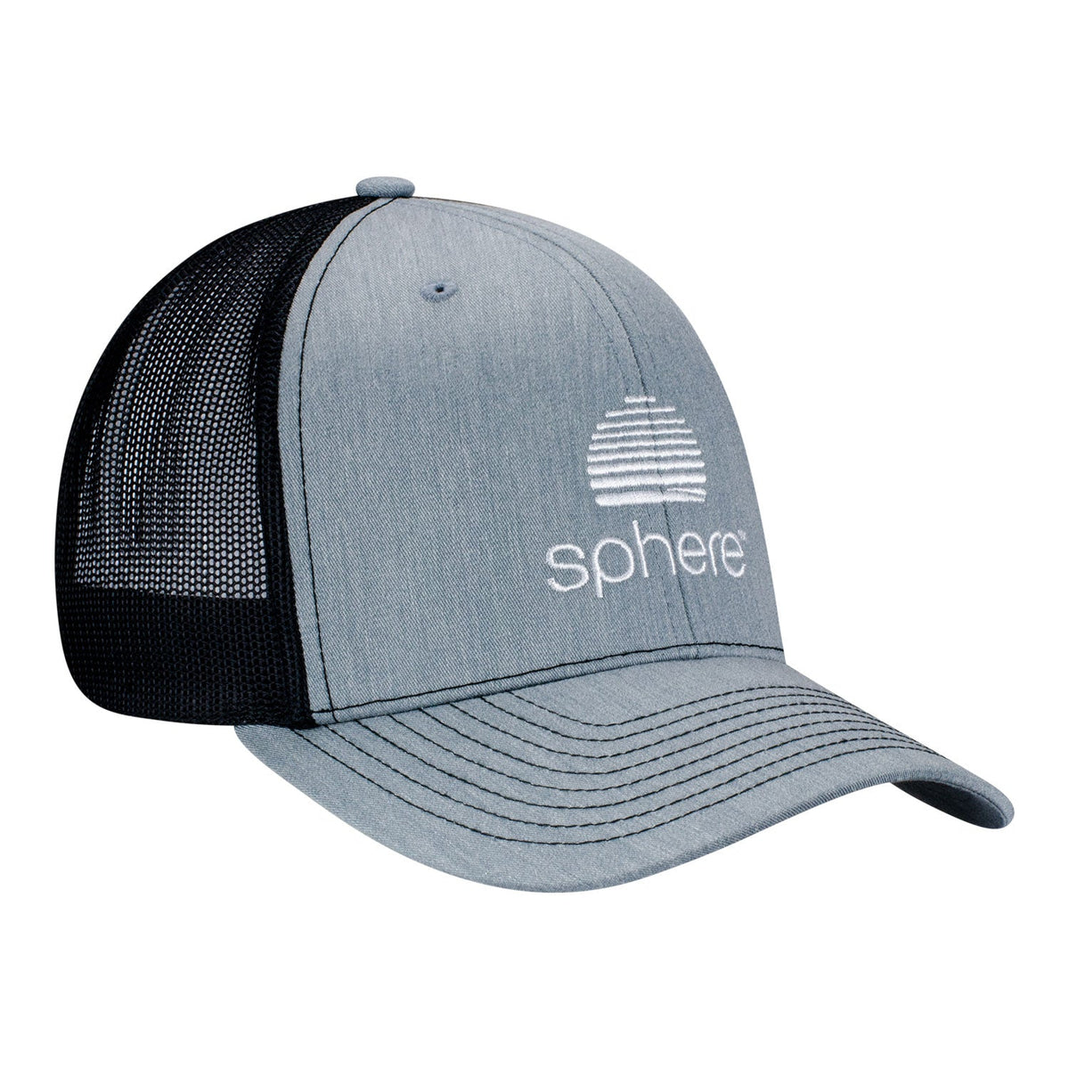 Sphere Graphic Patch Trucker Hat - Front Right View