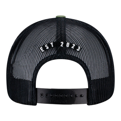 Sphere Graphic Patch Trucker Hat - Back View