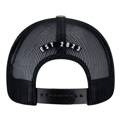 Sphere Graphic Patch Trucker Hat - Back View