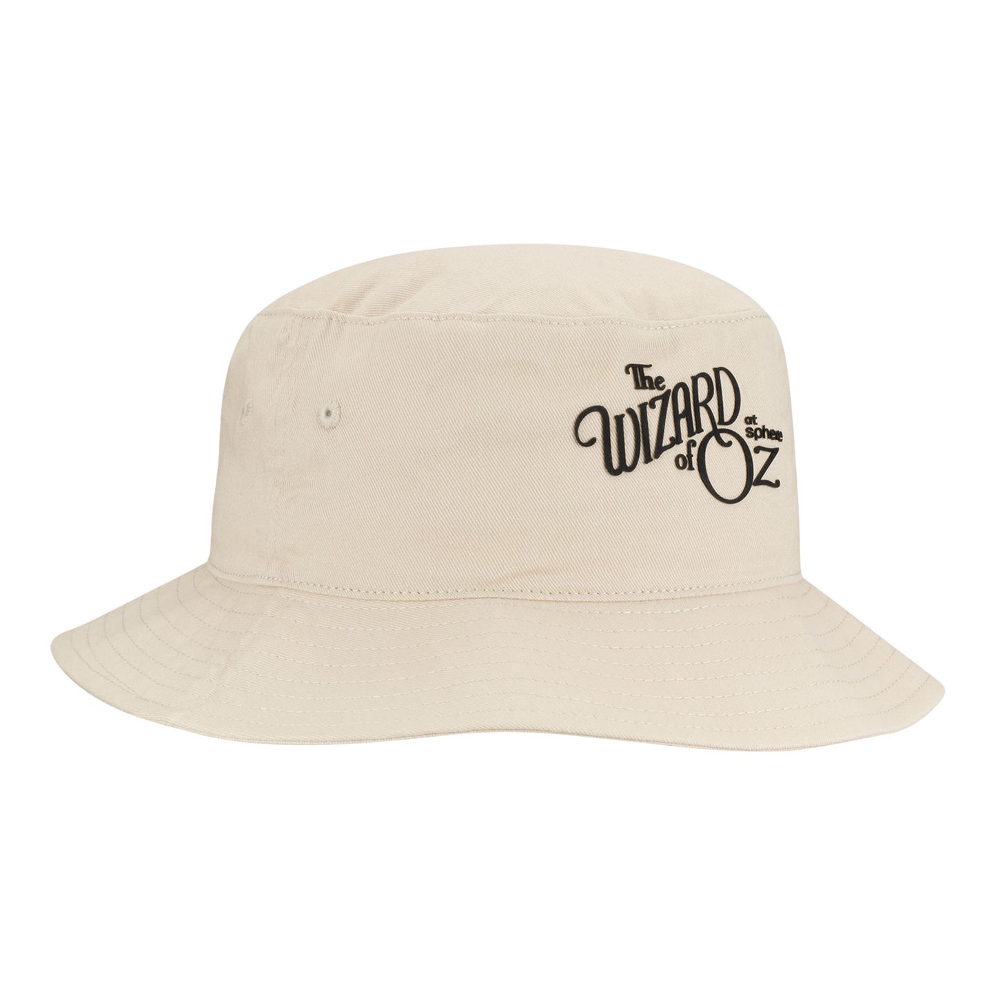 The Wizard of Oz at Sphere Logo Khaki Bucket Hat - Front Right View