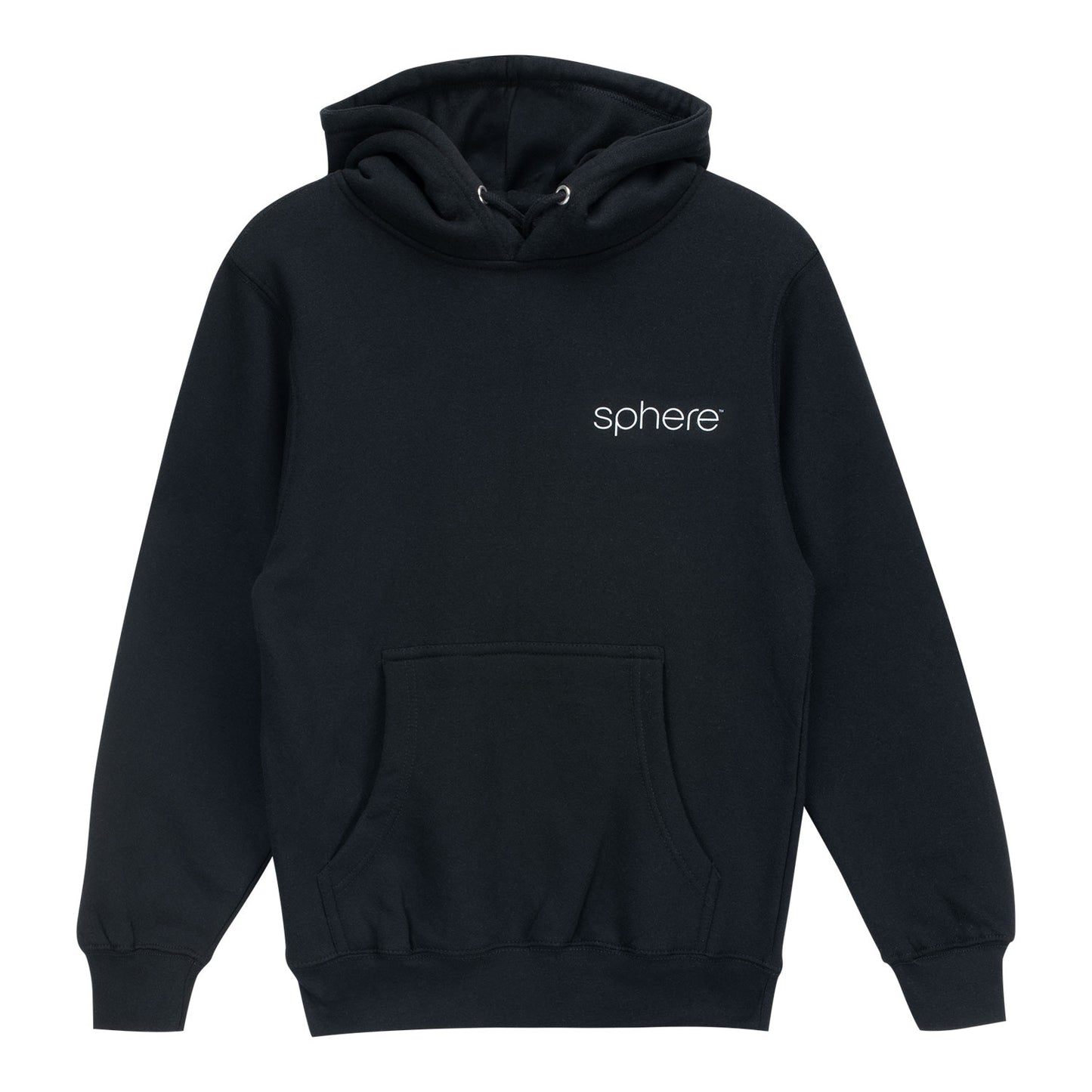 Sphere Classic Hoodie In Black - Front View