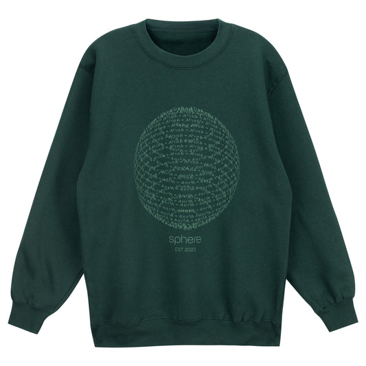 Sphere of Wonder Crew Sweatshirt In Green - Front View