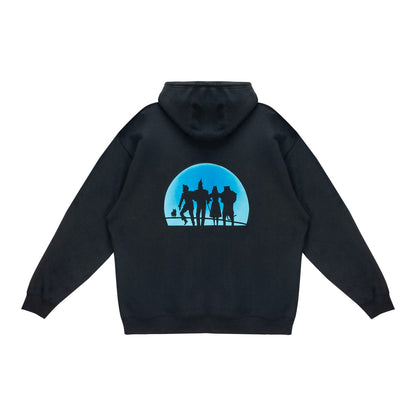 The Wizard of Oz at Sphere Silhouette Fleece In Black - Back View