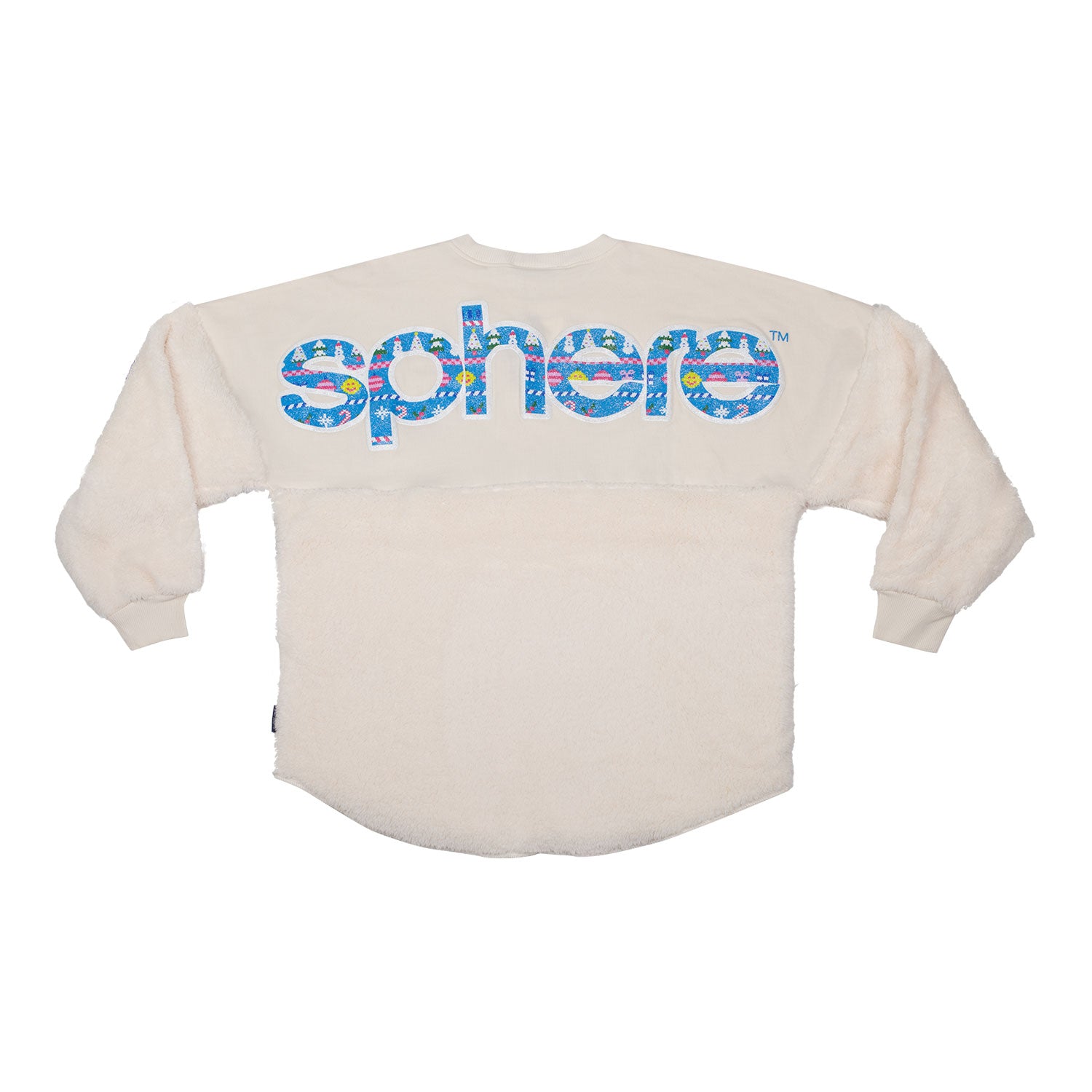 White Holiday Sherpa Spirit Jersey In White - Back View