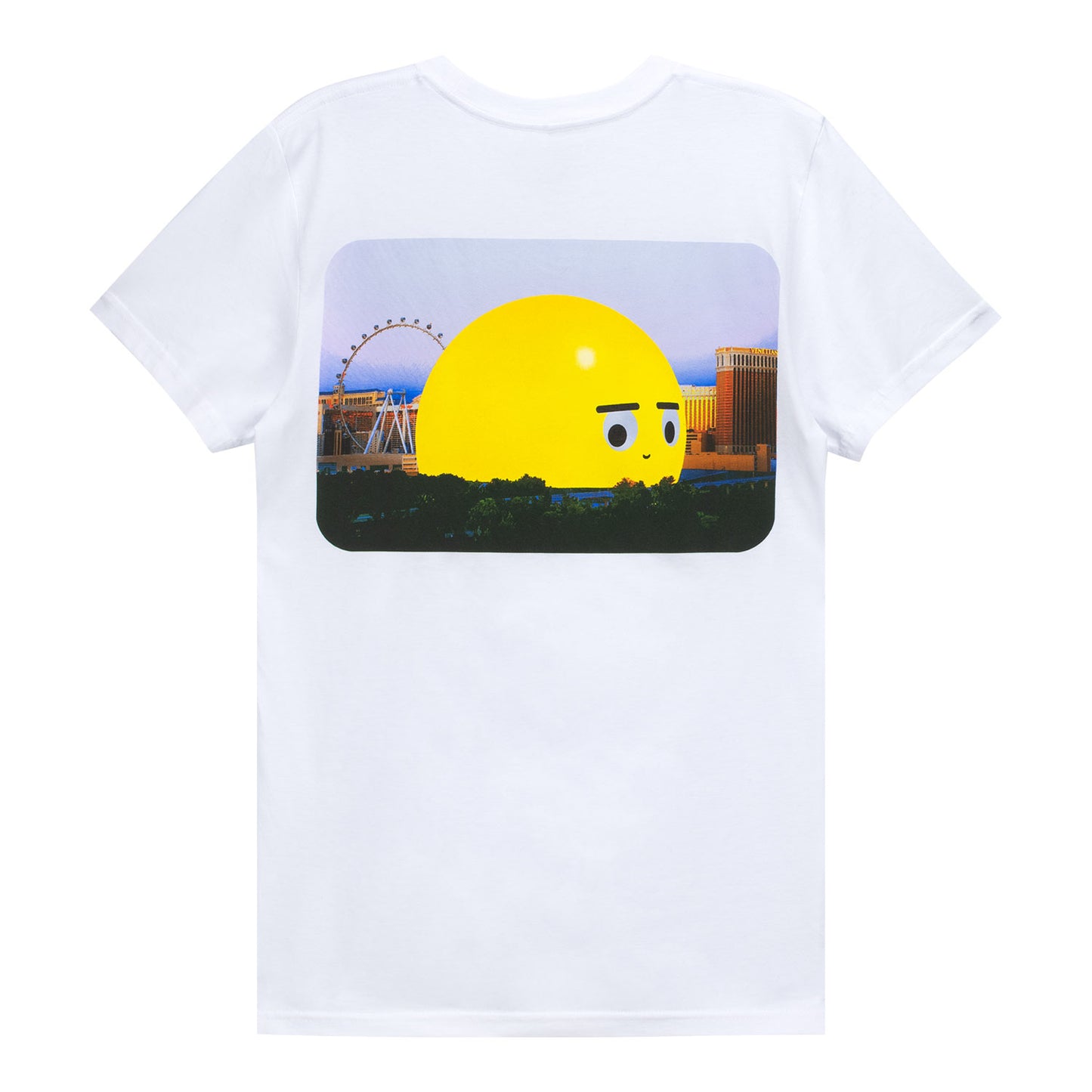 Sphere Orbi Postcard Tee In White - Back View