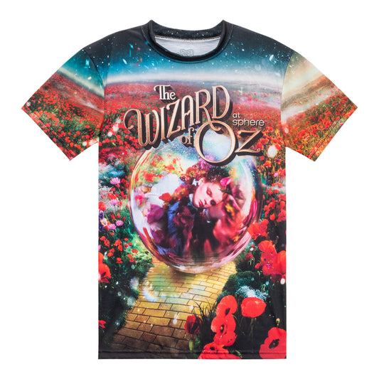 The Wizard of Oz at Sphere Dorothy Awakens Wrapped Tee In Multi-Color - Front View