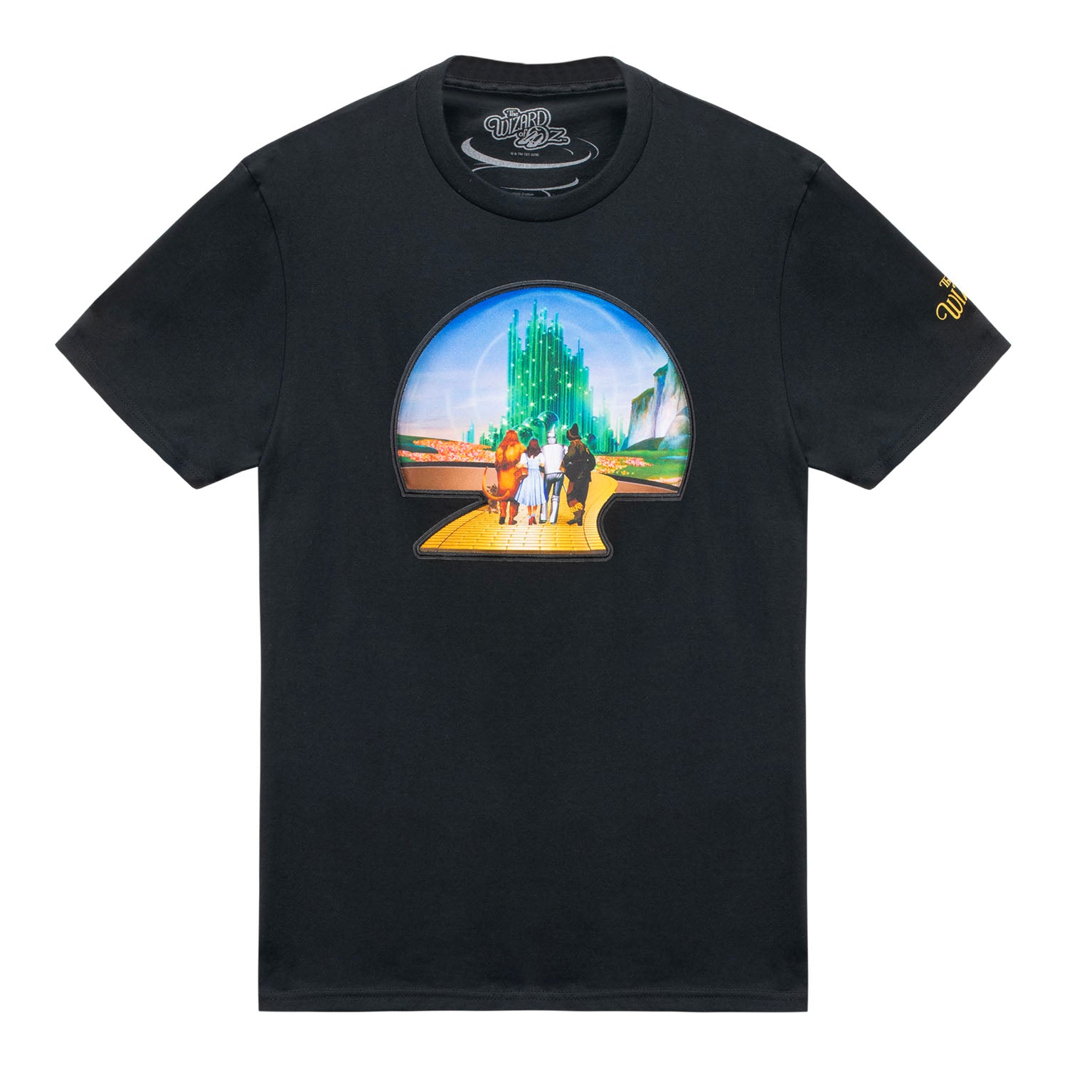 The Wizard of Oz at Sphere Yellow Brick Road Tee In Black - Front View