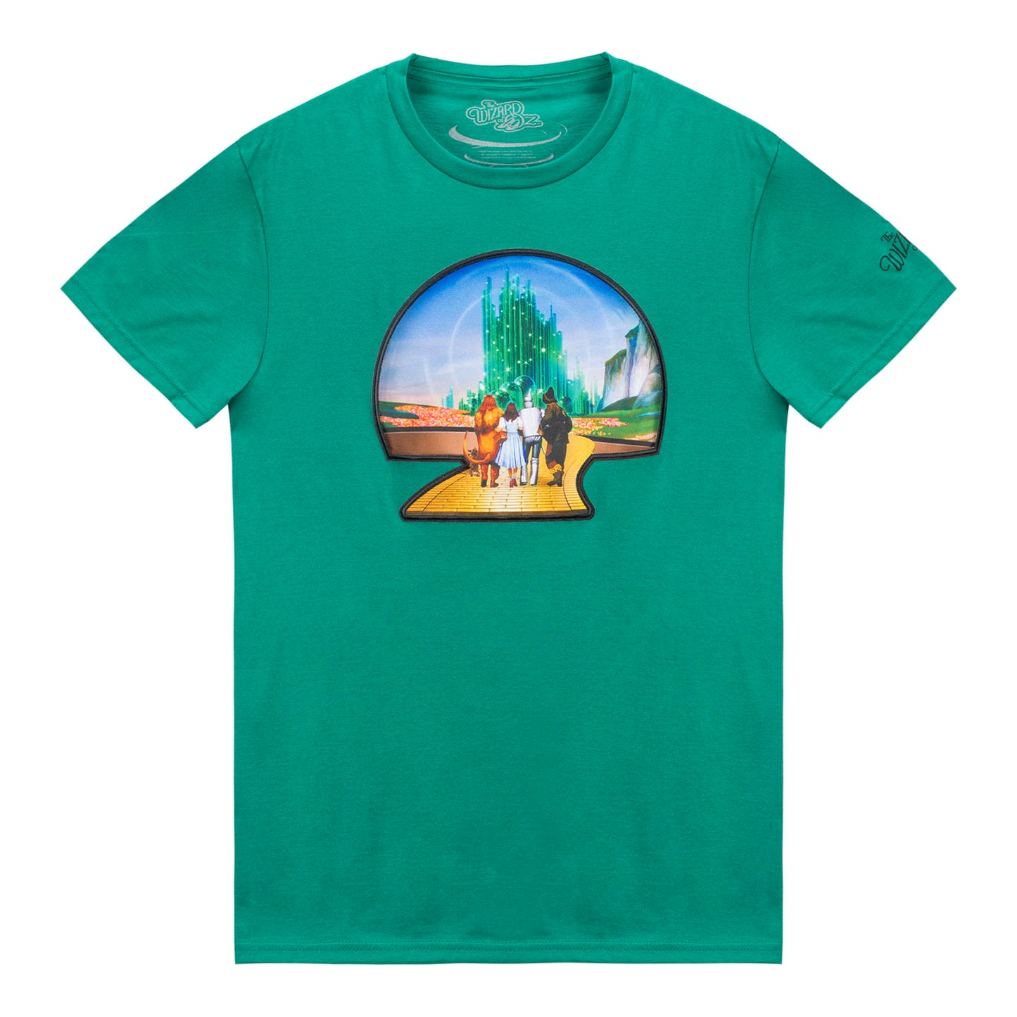 The Wizard of Oz at Sphere Yellow Brick Road Tee In Green - Front View