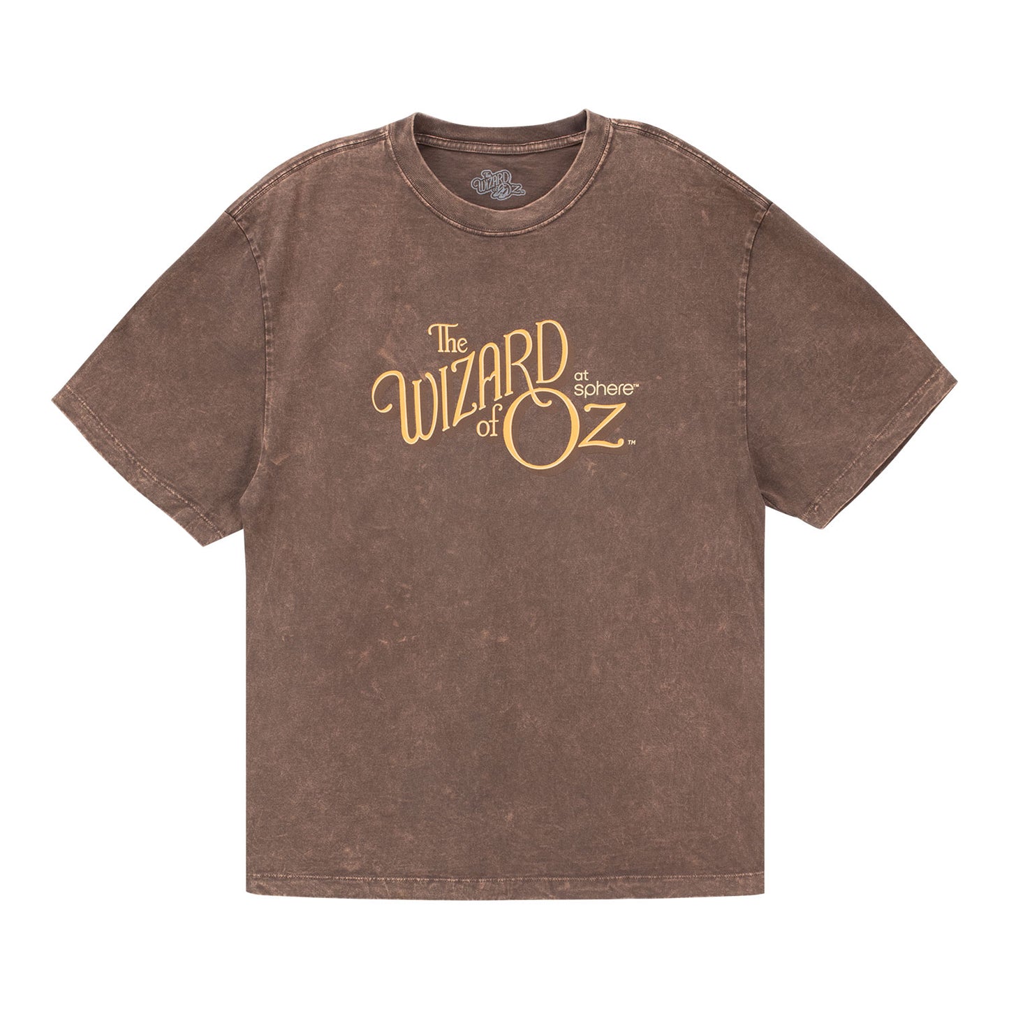 The  Wizard of Oz at  Sphere Vintage Logo Tee In Brown - Front View