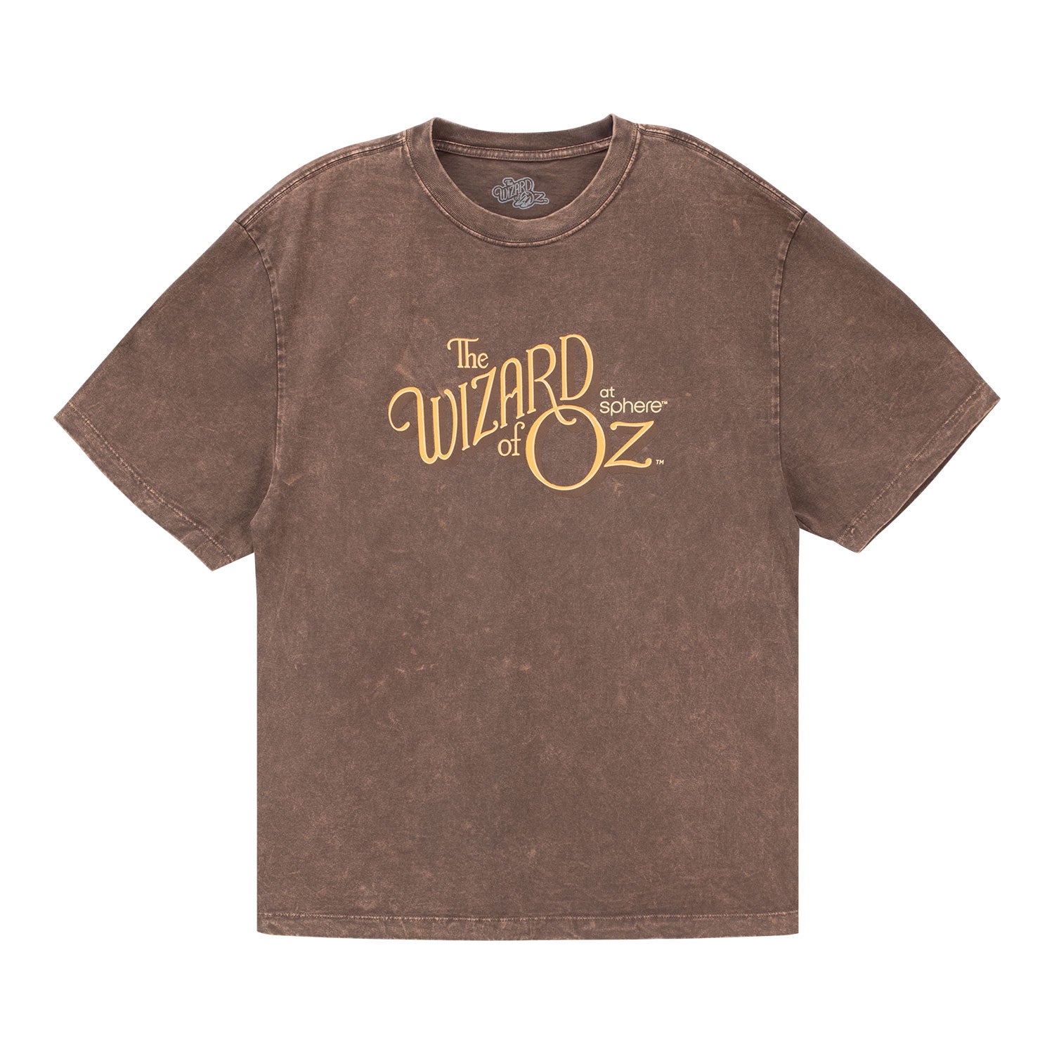 The  Wizard of Oz at  Sphere Vintage Logo Tee In Brown - Front View