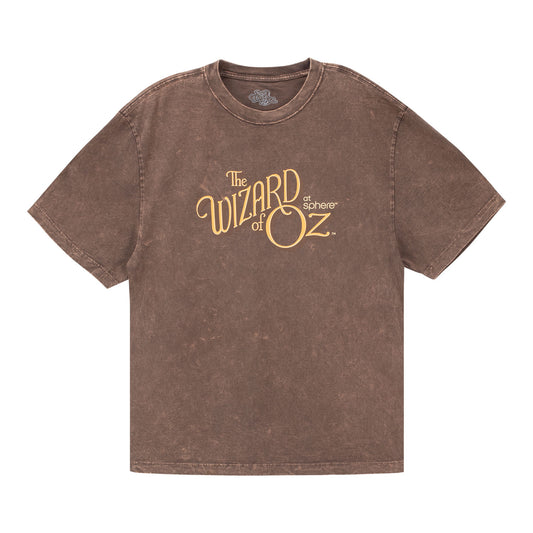 The  Wizard of Oz at  Sphere Vintage Logo Tee In Brown - Front View