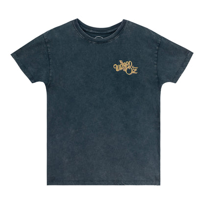 The Wizard Of Oz At Sphere Black Vintage Botanical Poppies Tee