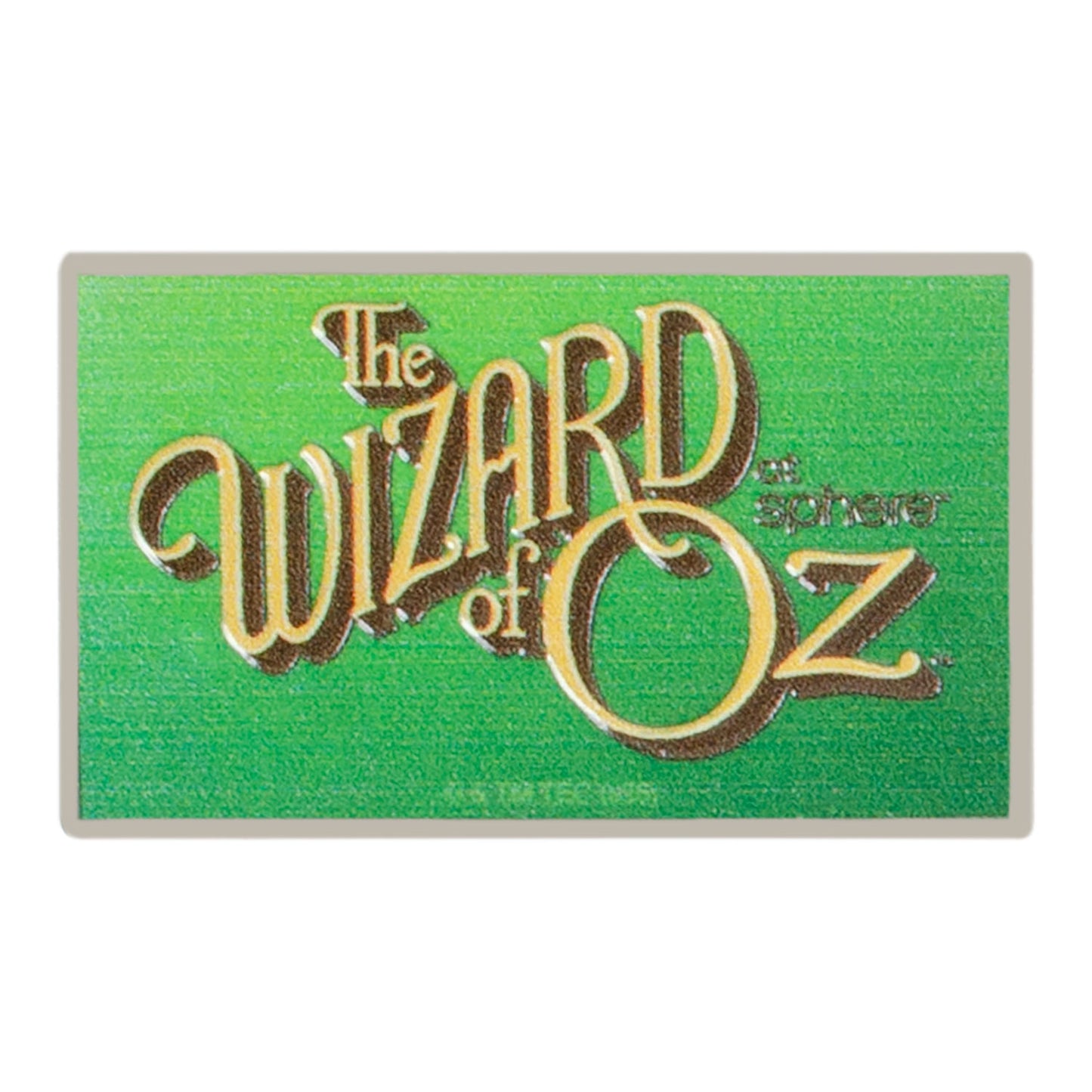 The Wizard of Oz at Sphere Classic Logo Emerald Green Square Pin