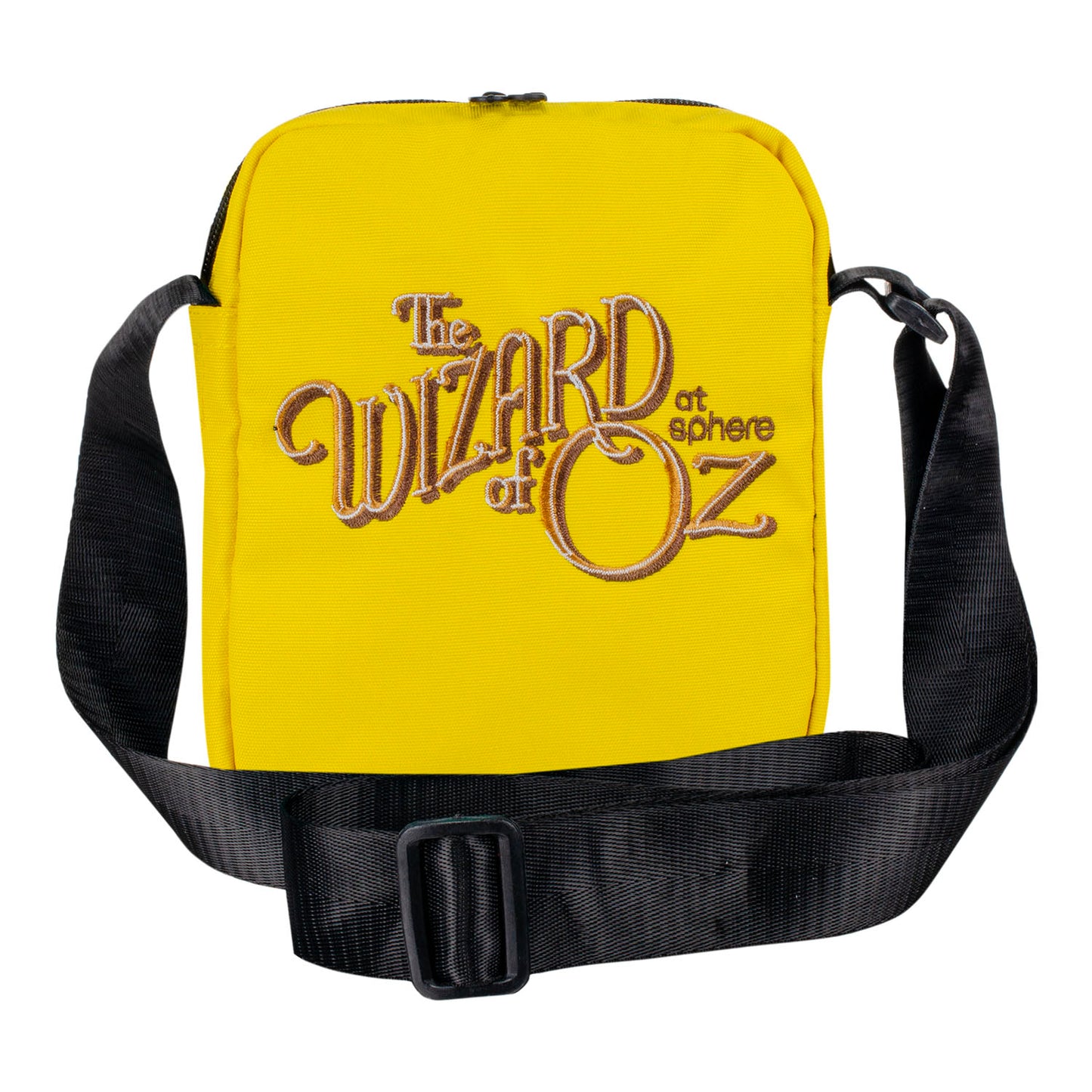 The Wizard of Oz at Sphere Embroidered Crossbody Yellow Bag - Front View