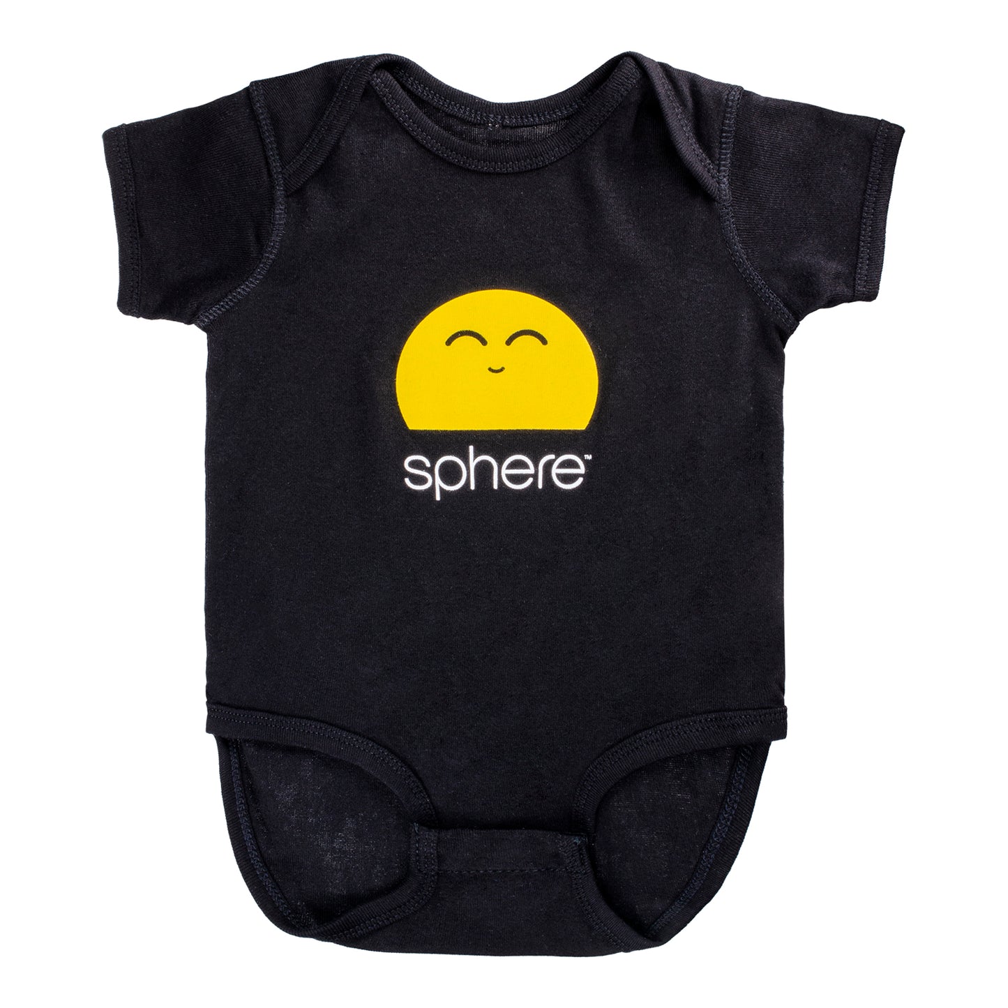 Infant Sphere Orbi Black Onesie