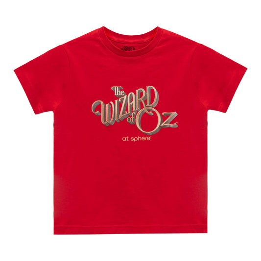 The Wizard of Oz at Sphere Logo Red Toddler Tee - Front View