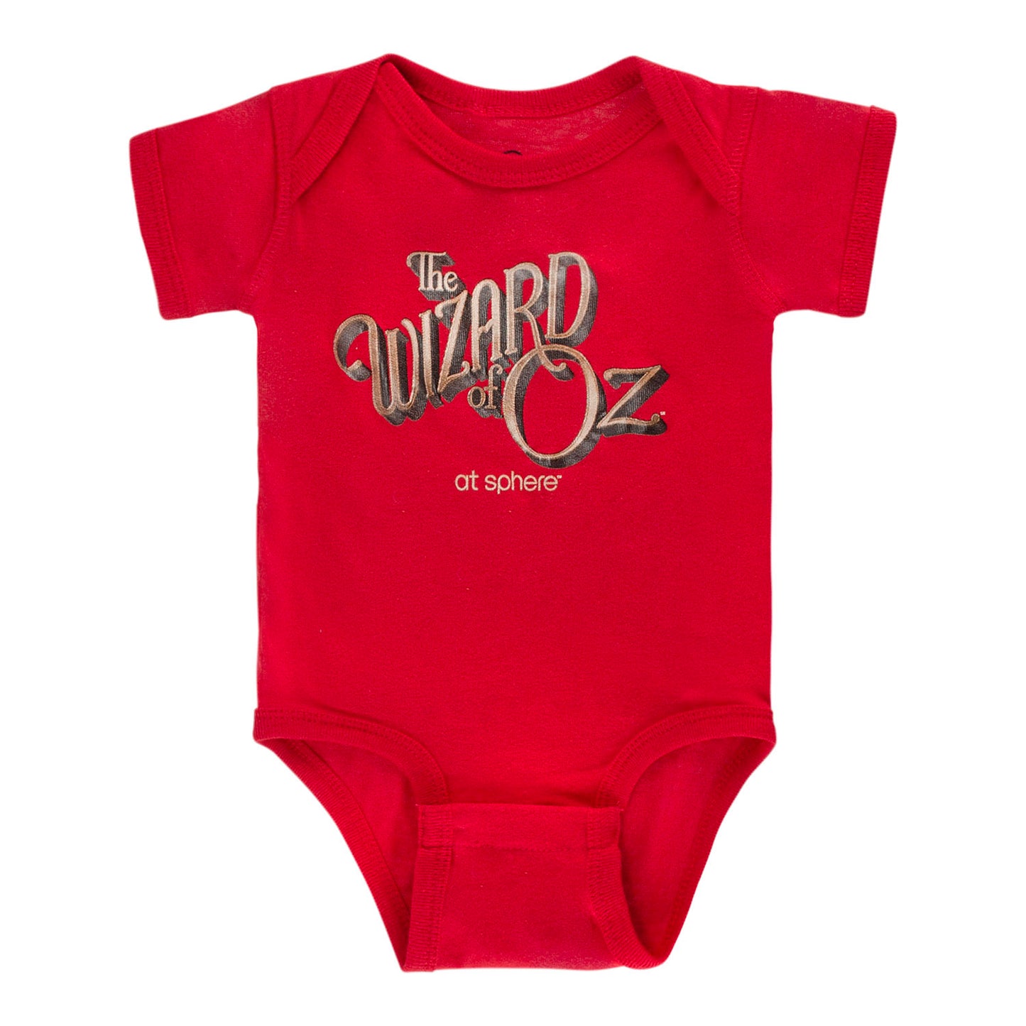 The Wizard of Oz at Sphere Logo Red Onesie - Front View