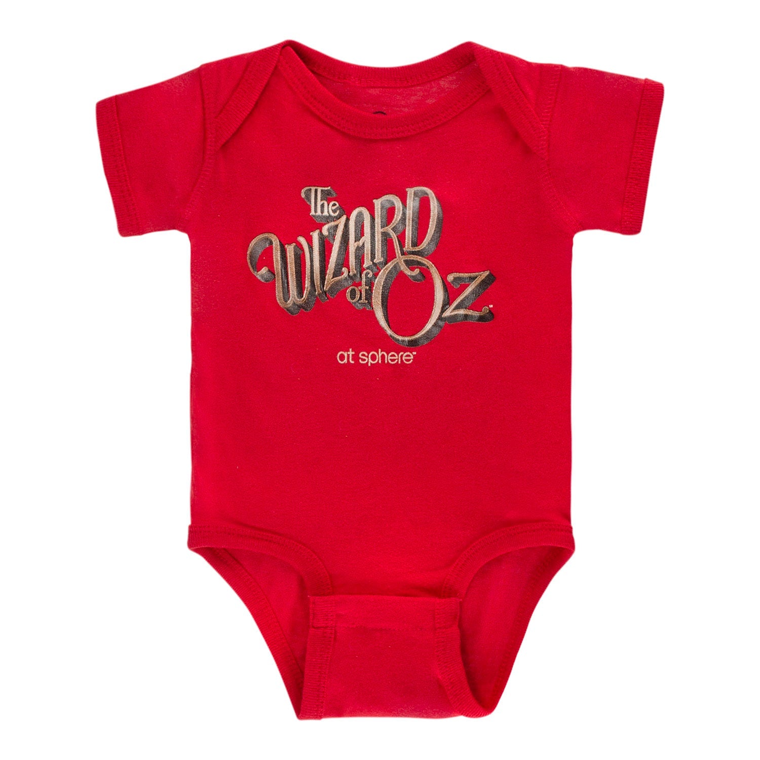 The Wizard of Oz at Sphere Logo Red Onesie - Front View