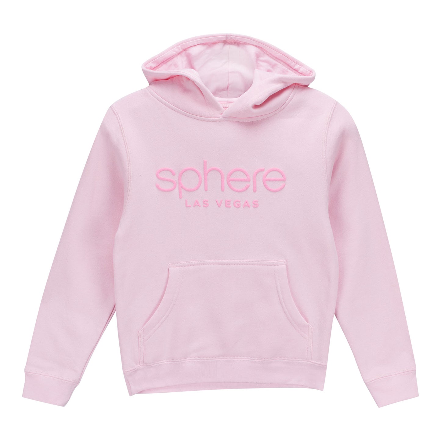 Youth Sphere Puff Print Pink Hoodie