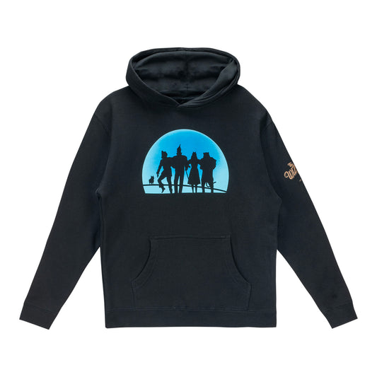 The Wizard of Oz at Sphere Silhouette Kids Fleece In Black - Front View