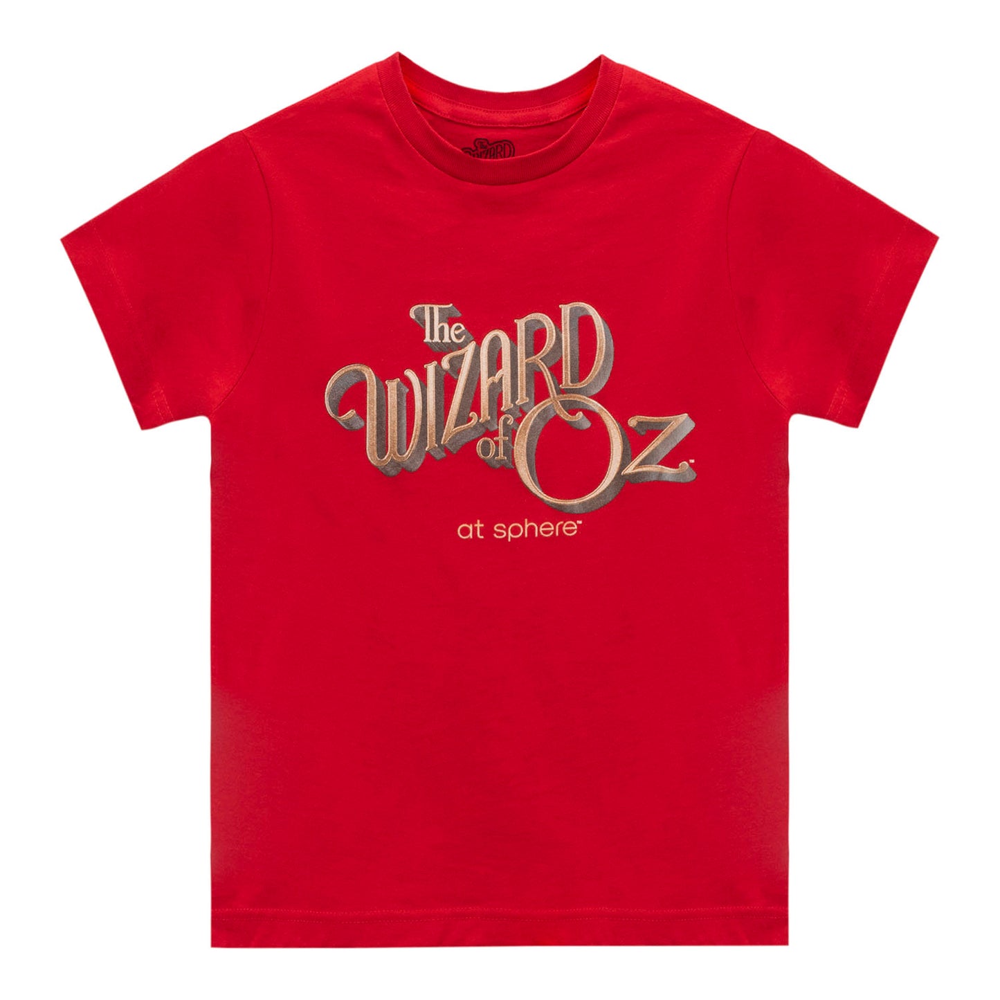 The Wizard of Oz at Sphere Logo Kids Red Tee - Front View